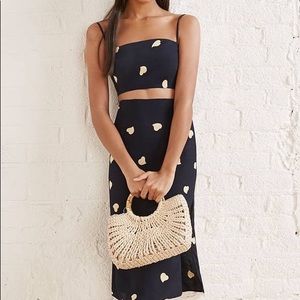 reformation two piece dress